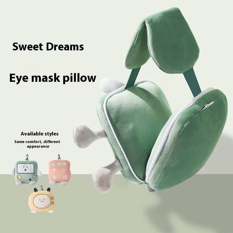 Almohada en forma de U para guardar máscara de ojos, para viajes, portátil, para colgar en el equipaje