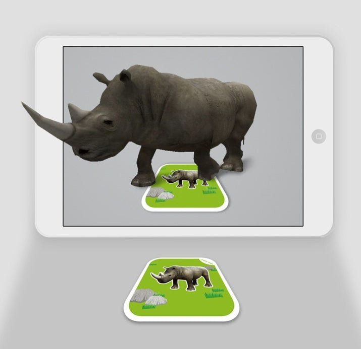 Juego de 68 tarjetas mágicas 4D de zoológico de lujo, juego educativo de animales AR, 13 idiomas intercambiables, el mejor regalo para niños.