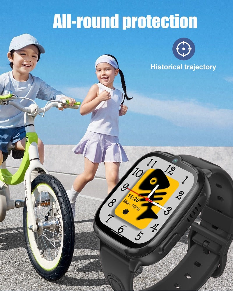 Reloj inteligente 4G para niños D53, localizador GPS, videollamada, resistente al agua, SOS, antipérdida, aplicación de control parental.