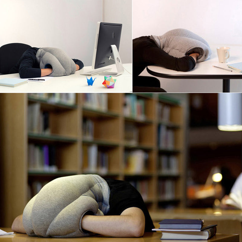 Almohada de viaje creativa portátil.