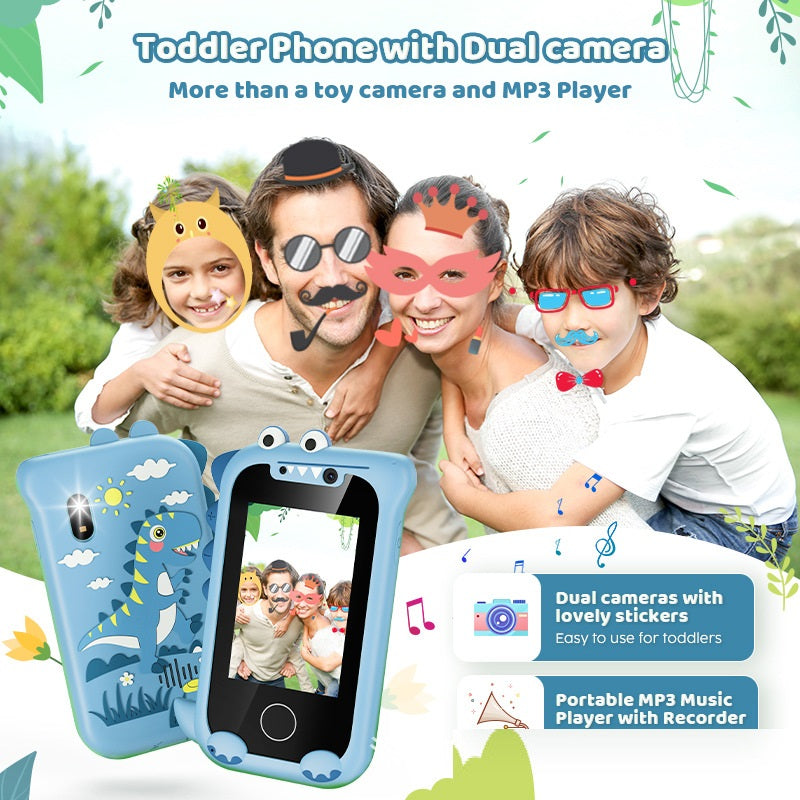 Videojuego fotográfico para educación infantil temprana Mini Bear Cámara táctil portátil para teléfono móvil