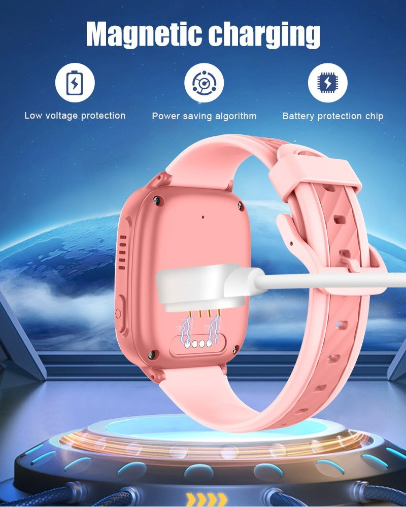 Reloj inteligente 4G para niños D53, localizador GPS, videollamada, resistente al agua, SOS, antipérdida, aplicación de control parental.