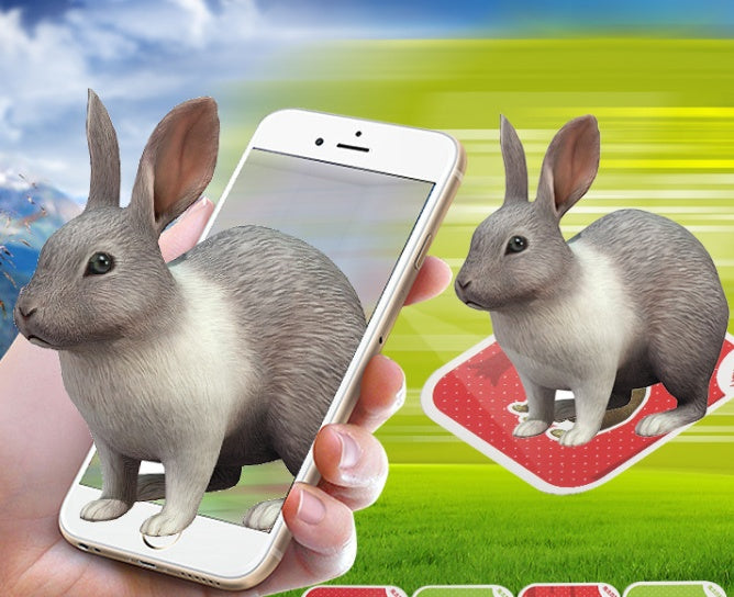 Juego de 68 tarjetas mágicas 4D de zoológico de lujo, juego educativo de animales AR, 13 idiomas intercambiables, el mejor regalo para niños.