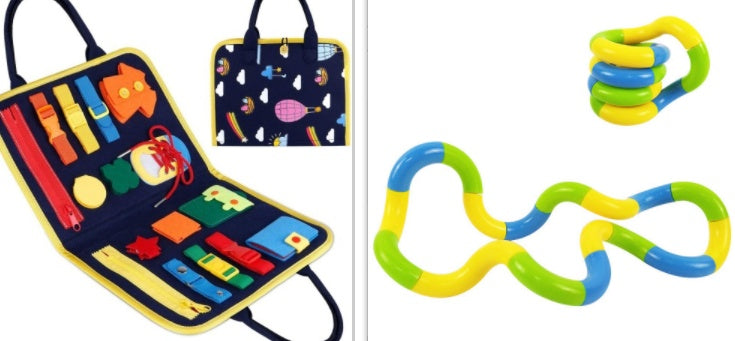 Nuevo libro de actividades para niños, tablero de actividades para vestirse y abotonarse, aprendizaje para bebés, educación temprana, preescolar, juguete de aprendizaje sensorial.