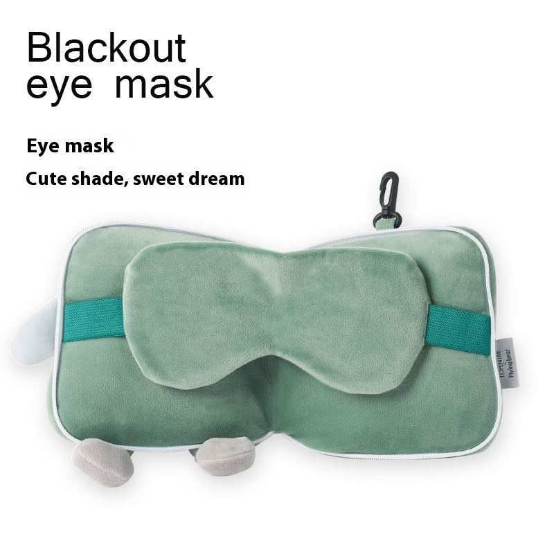 Almohada en forma de U para guardar máscara de ojos, para viajes, portátil, para colgar en el equipaje