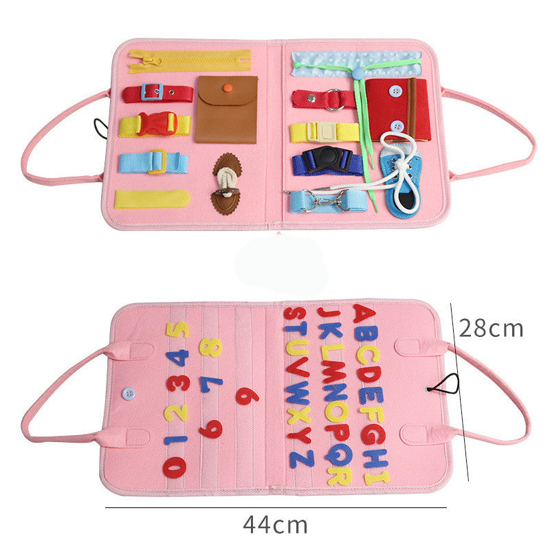Nuevo libro de actividades para niños, tablero de actividades para vestirse y abotonarse, aprendizaje para bebés, educación temprana, preescolar, juguete de aprendizaje sensorial.