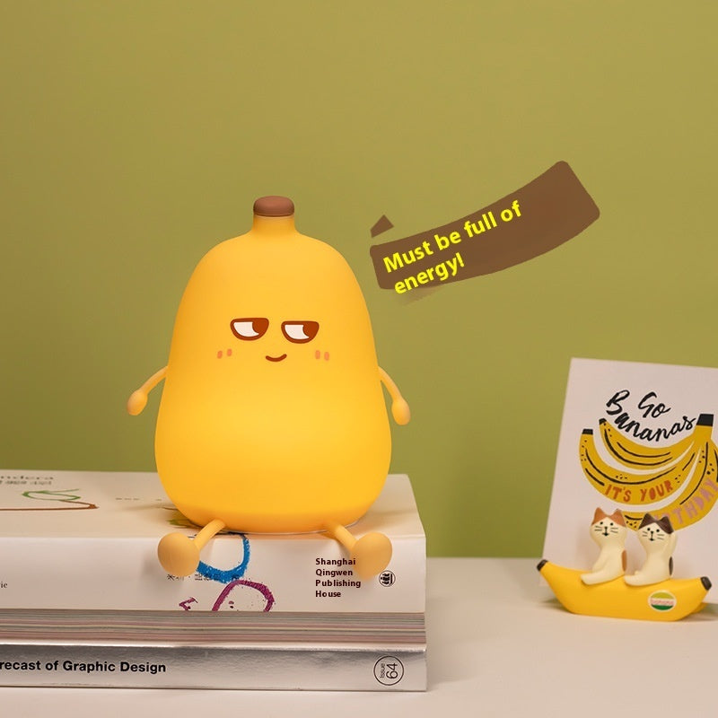 Lámpara de noche recargable de silicona Banana Kid