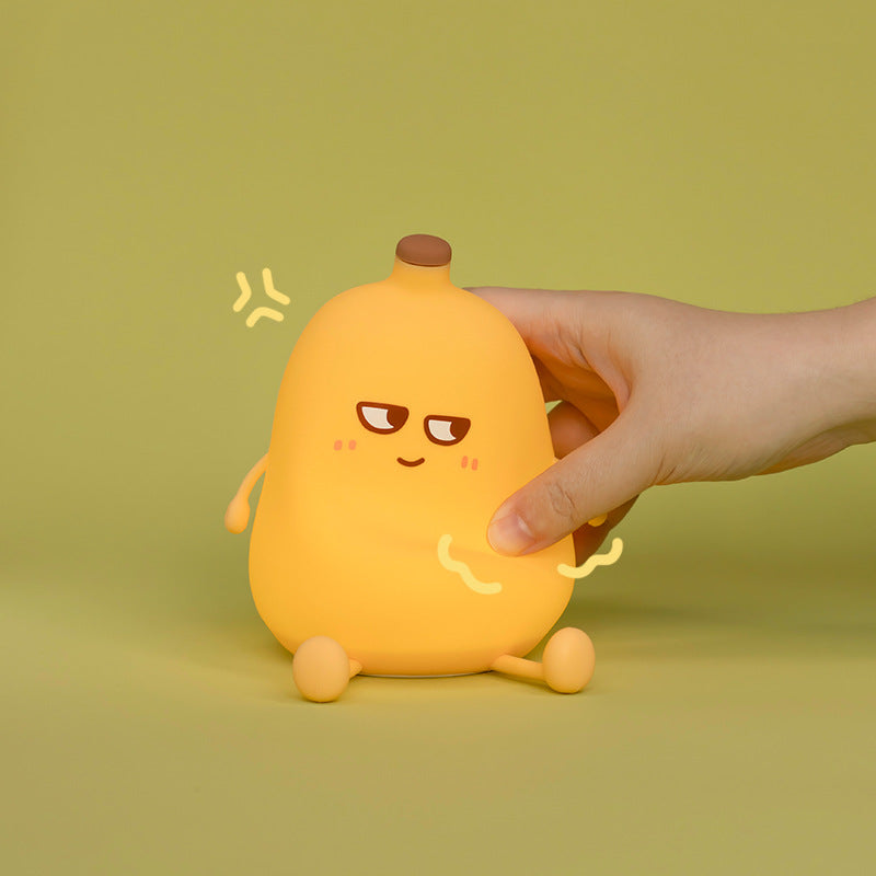 Lámpara de noche recargable de silicona Banana Kid