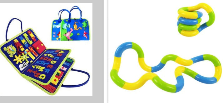 Nuevo libro de actividades para niños, tablero de actividades para vestirse y abotonarse, aprendizaje para bebés, educación temprana, preescolar, juguete de aprendizaje sensorial.